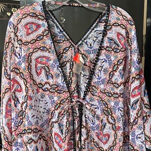 Colorful Patterned Women's Swim Coverup